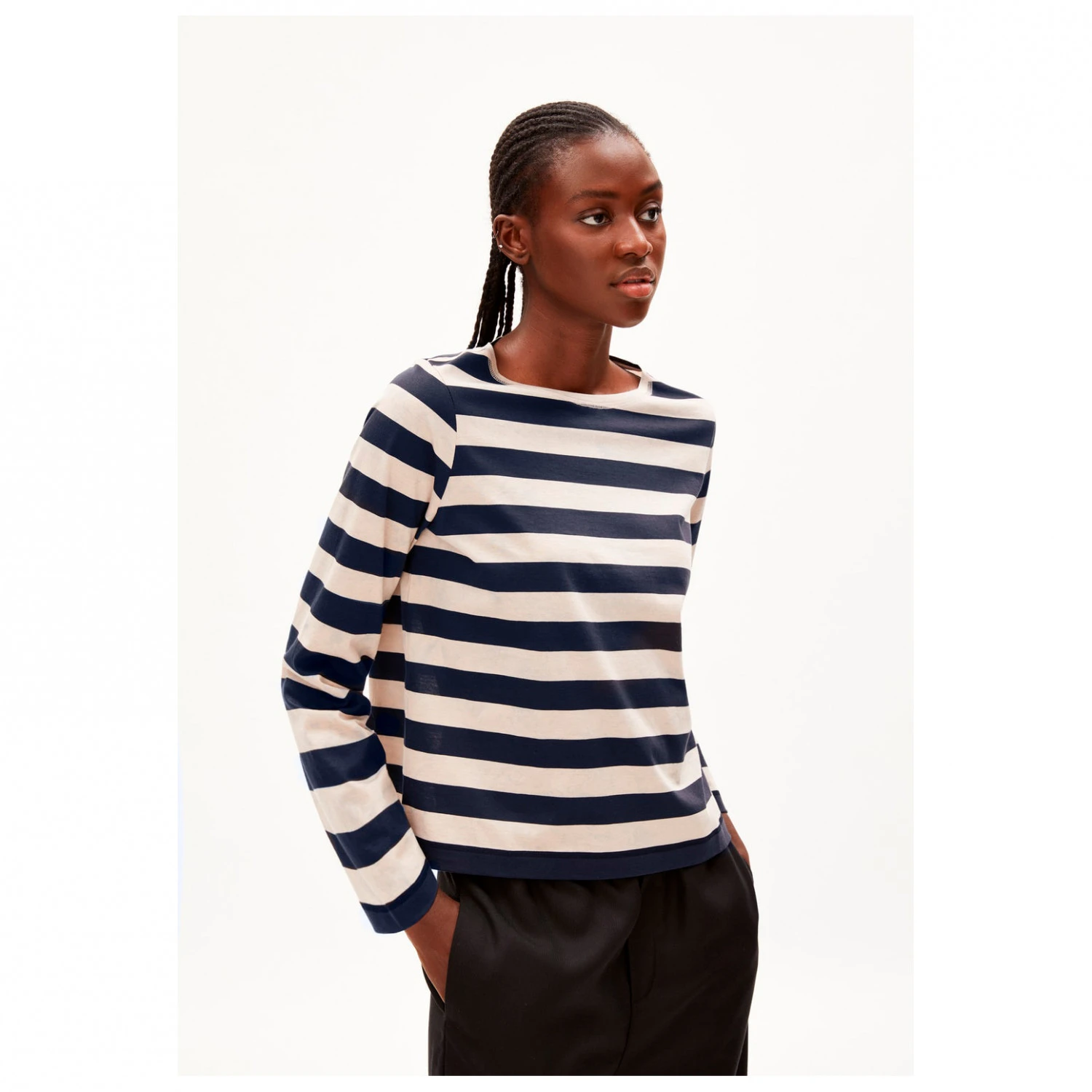 Armedangels Women's Mariekaa Block Stripes - Longsleeve – Bild 2