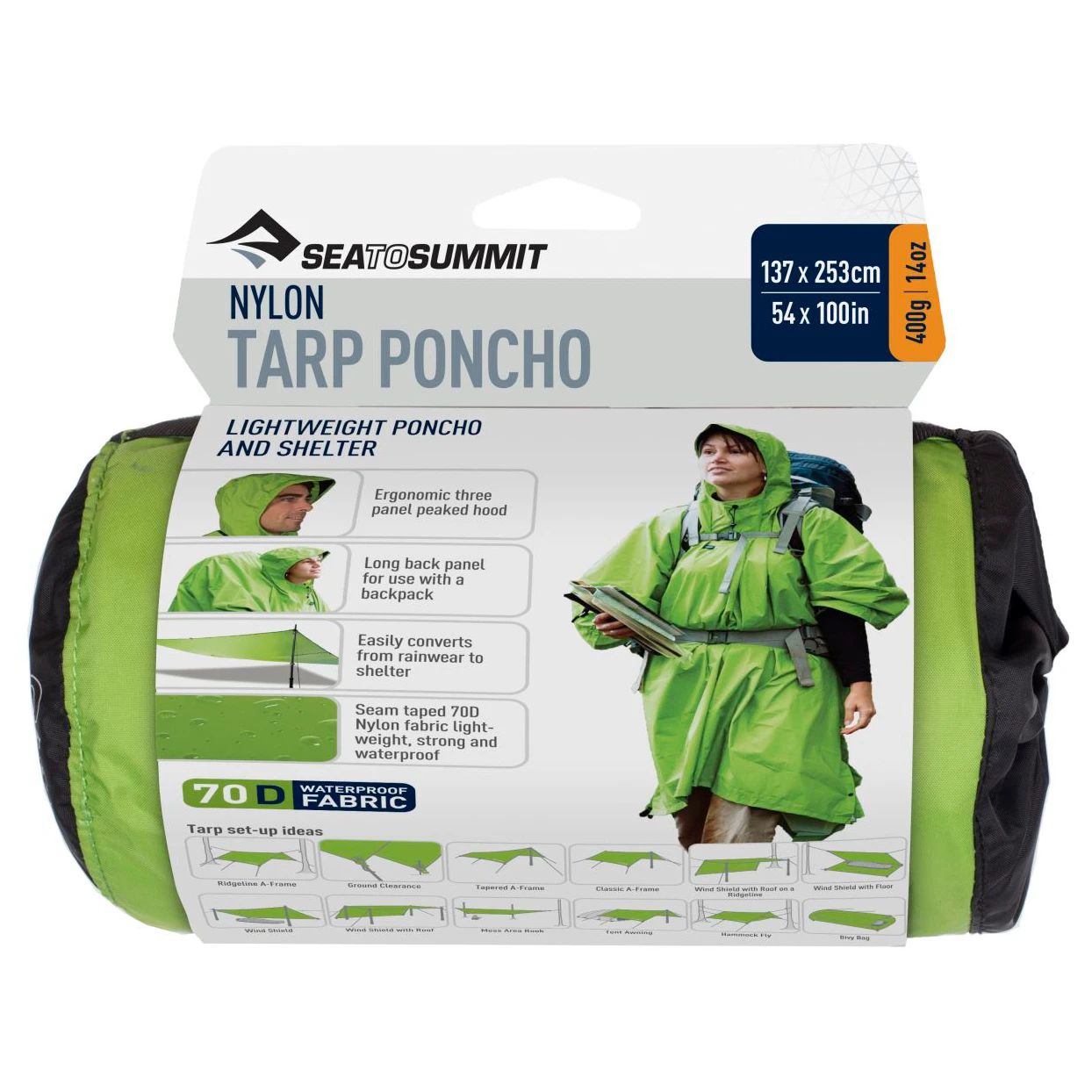 Sea To Summit Nylon Tarp Poncho - Biwaksack – Bild 4